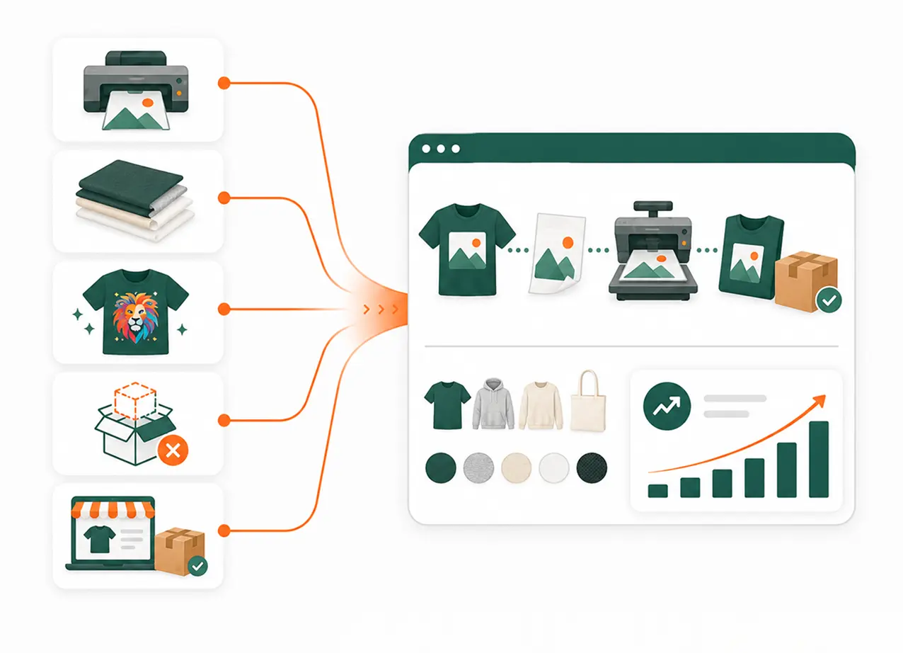 DTF printing and DTF transfers for custom apparel