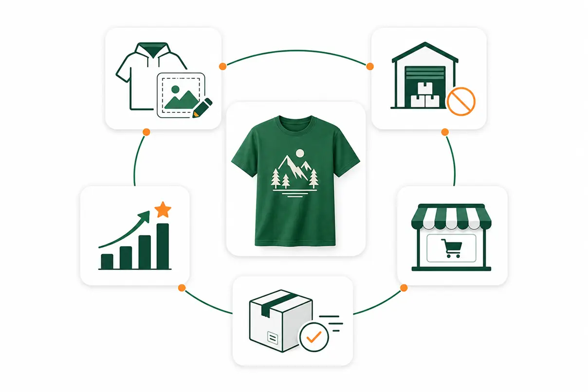 How Pengine works — product, store, and fulfillment workflow